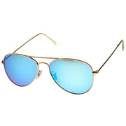 zeroUV Premium Nickel Plated Frame Multi-Coated Mirror Lens Aviator Sunglasses A284 Sunglasses