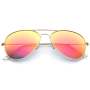 zeroUV Premium Nickel Plated Frame Multi-Coated Mirror Lens Aviator Sunglasses A284 Sunglasses
