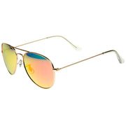 zeroUV Premium Nickel Plated Frame Multi-Coated Mirror Lens Aviator Sunglasses A284 Sunglasses