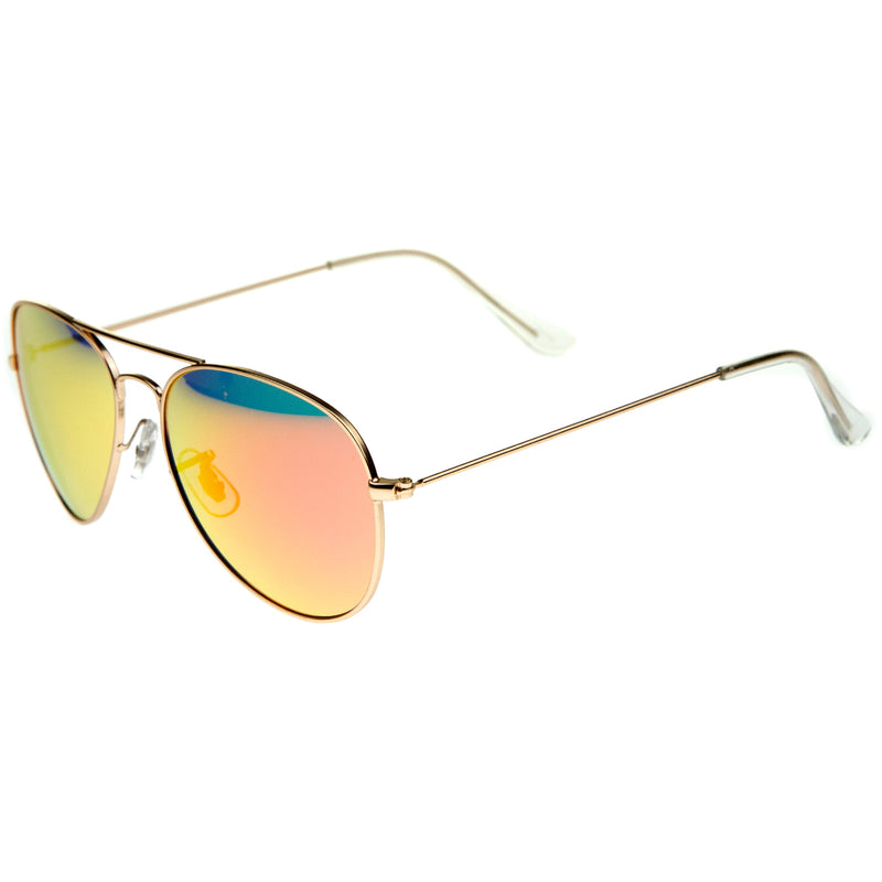 zeroUV Premium Nickel Plated Frame Multi-Coated Mirror Lens Aviator Sunglasses A284 Sunglasses