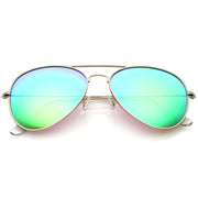 zeroUV Premium Nickel Plated Frame Multi-Coated Mirror Lens Aviator Sunglasses A284 Sunglasses