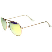 zeroUV Premium Nickel Plated Frame Multi-Coated Mirror Lens Aviator Sunglasses A284 Sunglasses
