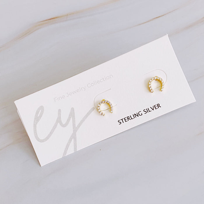 Mini Sparkle Mini Stud Sterling Silver Earrings