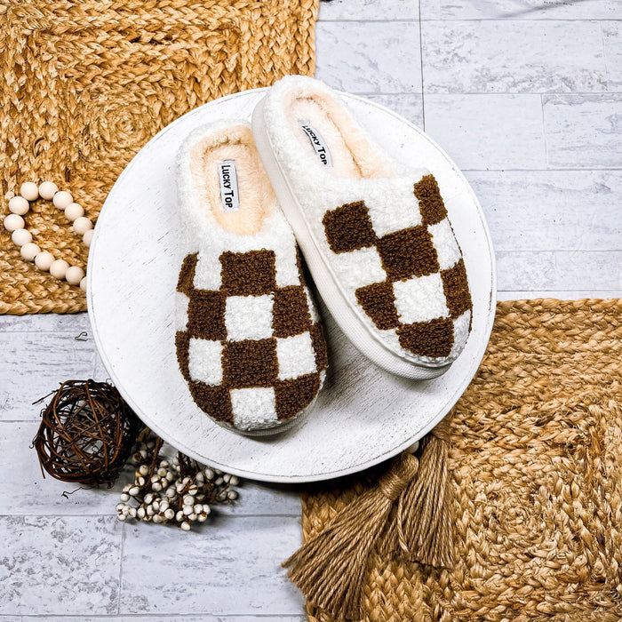 Riley Checkered Slippers - KIDS