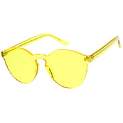 zeroUV Rimless Monoblock Cut PC Color Lens Rimless Sunglasses A368 Sunglasses