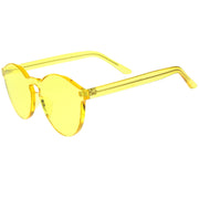 zeroUV Rimless Monoblock Cut PC Color Lens Rimless Sunglasses A368 Sunglasses