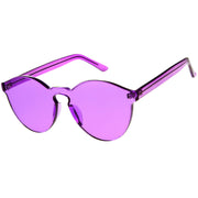 zeroUV Rimless Monoblock Cut PC Color Lens Rimless Sunglasses A368 Sunglasses