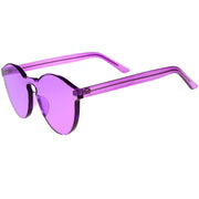 zeroUV Rimless Monoblock Cut PC Color Lens Rimless Sunglasses A368 Sunglasses