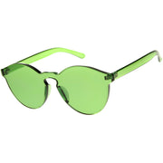 zeroUV Rimless Monoblock Cut PC Color Lens Rimless Sunglasses A368 Sunglasses