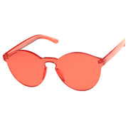 zeroUV Rimless Monoblock Cut PC Color Lens Rimless Sunglasses A368 Sunglasses