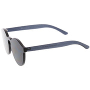 zeroUV Rimless Monoblock Cut PC Color Lens Rimless Sunglasses A368 Sunglasses