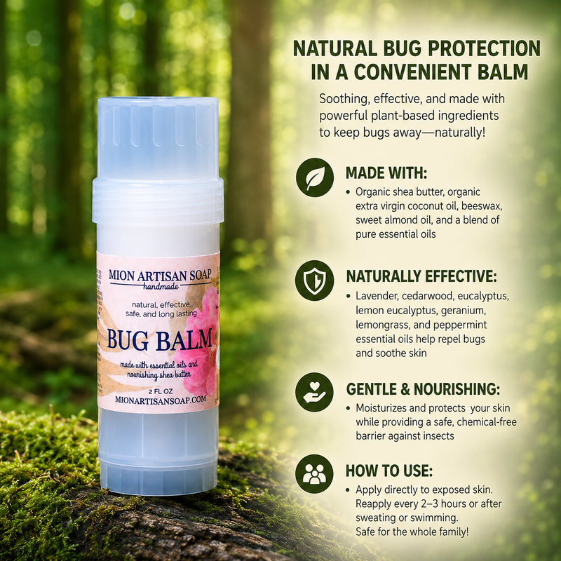 MION Artisan Soap Co. Bug Balm | Made With Essential Oils | 100% Natural