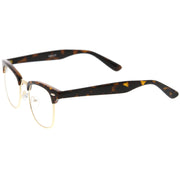 zeroUV Vintage Inspired Classic Horned Rim Half Frame Clear Lens Glasses 2933 Glasses