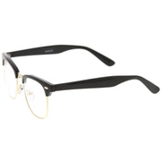 zeroUV Vintage Inspired Classic Horned Rim Half Frame Clear Lens Glasses 2933 Glasses