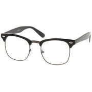 zeroUV Vintage Inspired Classic Horned Rim Half Frame Clear Lens Glasses 2933 Glasses