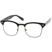 zeroUV Vintage Inspired Classic Horned Rim Half Frame Clear Lens Glasses 2933 Glasses