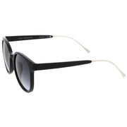 zeroUV Casual Metal Temple Square Lens Horn Rimmed Sunglasses A750 Sunglasses