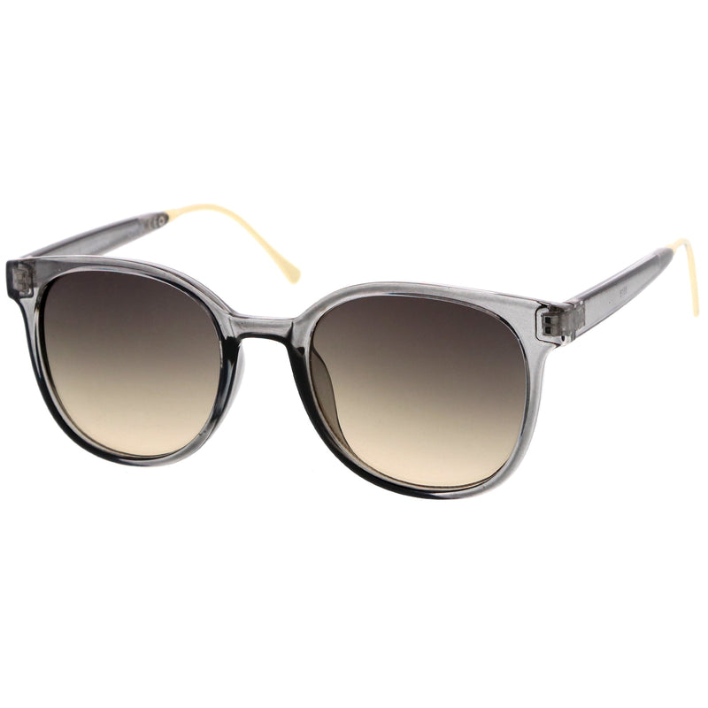 zeroUV Casual Metal Temple Square Lens Horn Rimmed Sunglasses A750 Sunglasses