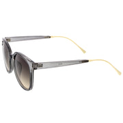 zeroUV Casual Metal Temple Square Lens Horn Rimmed Sunglasses A750 Sunglasses