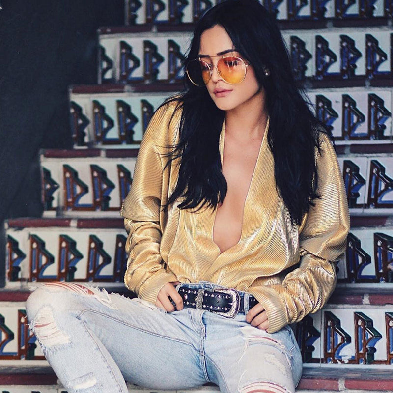 zeroUV Retro Indie Oversize Gradient Lens Aviator Sunglasses A942