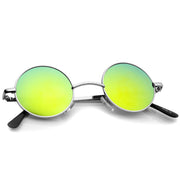 zeroUV Retro Lennon Style Round Circle Metal Mirror Lens Sunglasses 1408 Sunglasses