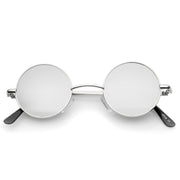 zeroUV Retro Lennon Style Round Circle Metal Mirror Lens Sunglasses 1408 Sunglasses
