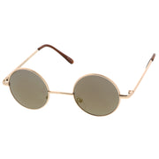 zeroUV Retro Lennon Style Round Circle Metal Mirror Lens Sunglasses 1408 Sunglasses