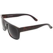 zeroUV Mens Retro Super Flat Top Aviator Square Sunglasses 8685 Sunglasses