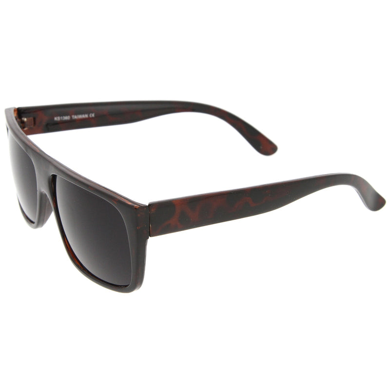 zeroUV Mens Retro Super Flat Top Aviator Square Sunglasses 8685 Sunglasses