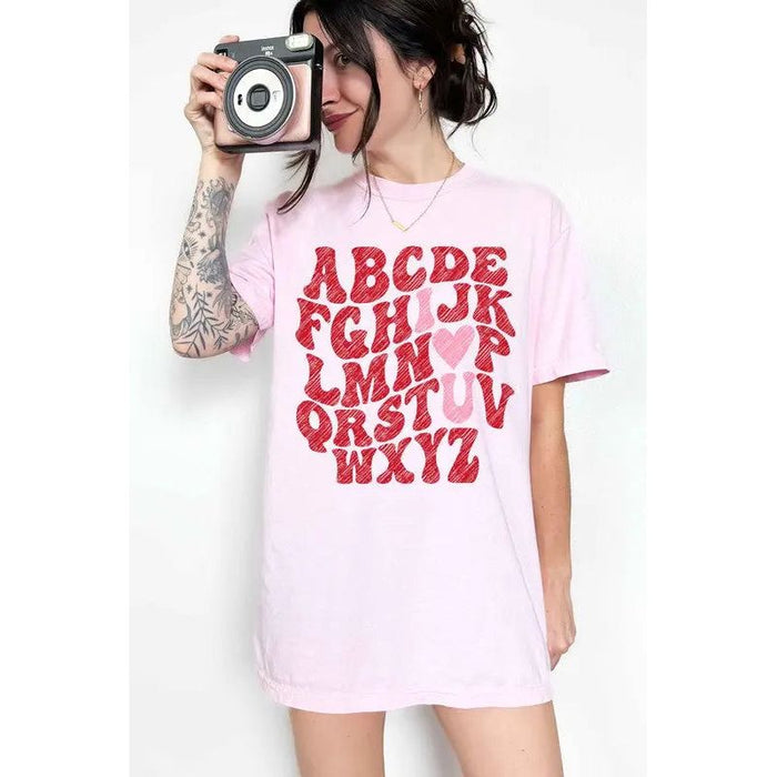 ALPHIA | ABCD I ❤️ U Valentine’s Day Graphic Tee