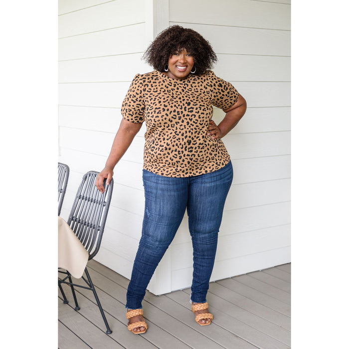 Spotted Animal Print Blouse