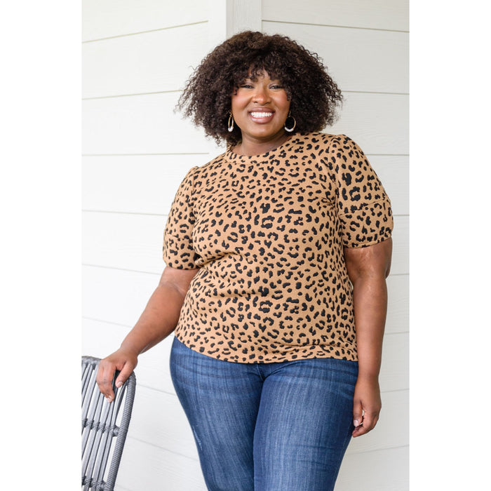 Spotted Animal Print Blouse