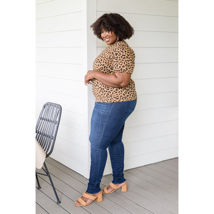 Spotted Animal Print Blouse