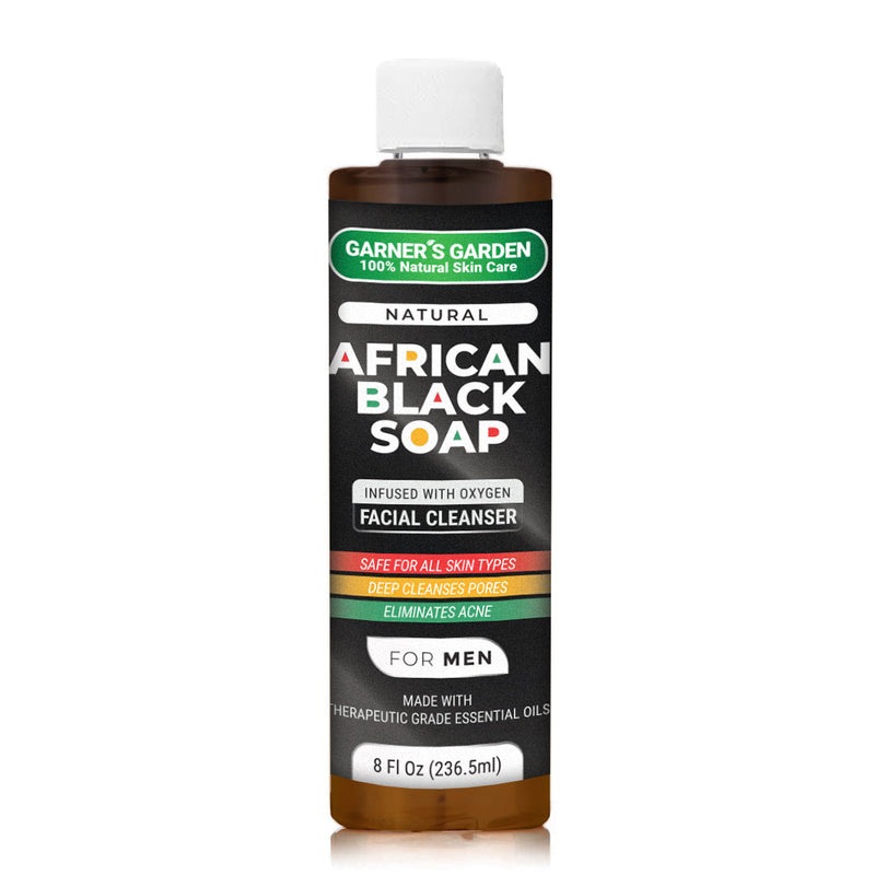 Garner's Garden African Black Soap Facial Cleanser | Men's | H2O2 Facial Cleanser