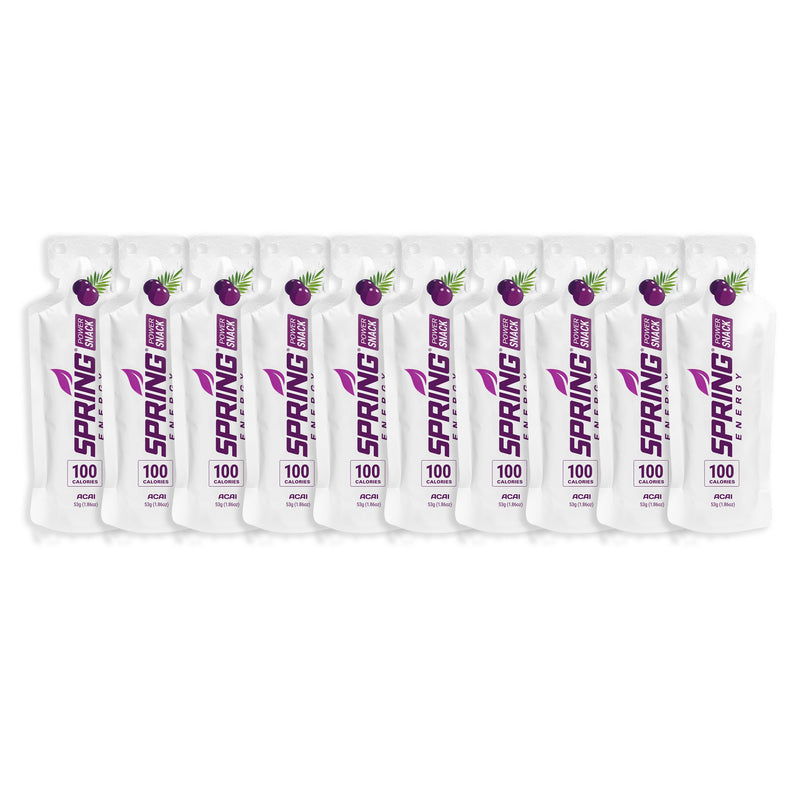 myspringenergy Acai Power Snack (Vegan) 100 Kcal - A Light Energy Gel For Daily Training Power Snack