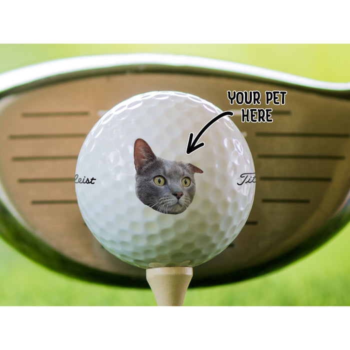 Add Your Pet Photo Golf Balls