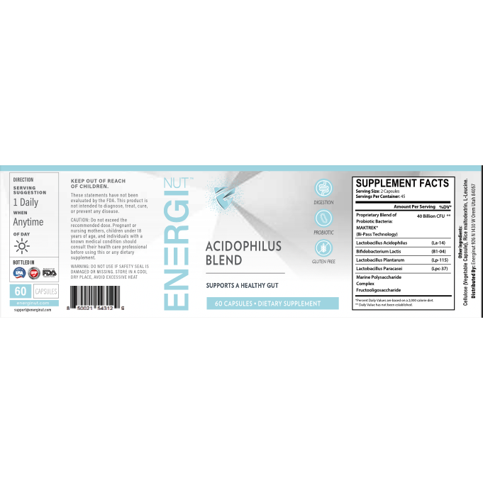 Energi Nutrition - Acidophilus Blend - 1.5oz