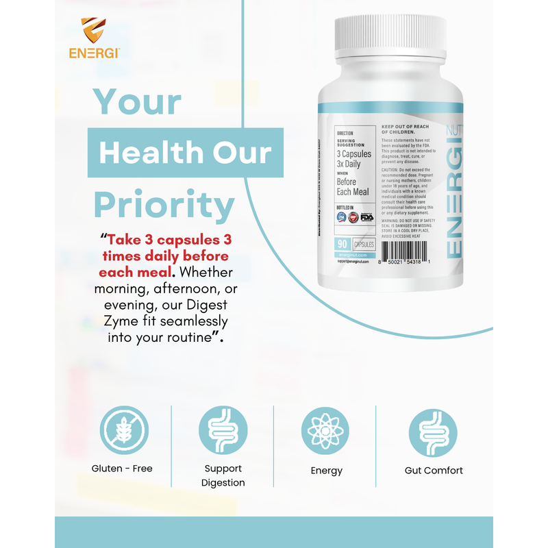 Energi Nutrition Digest Zyme Supplement