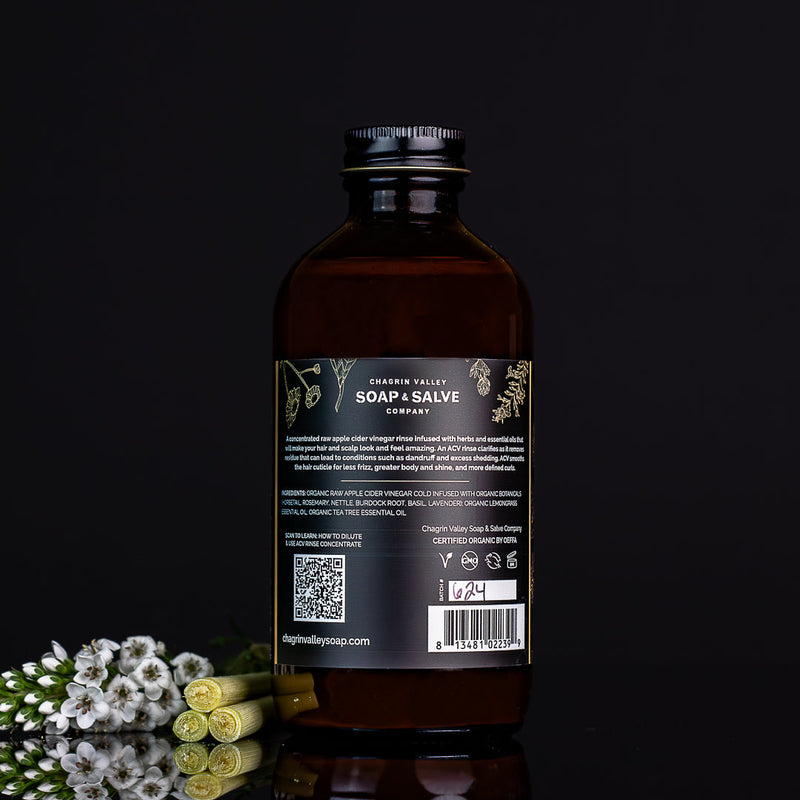 Chagrin Valley Soap & Salve Apple Cider Vinegar Rinse Concentrate: Lemongrass Tea Tree ACV Rinse