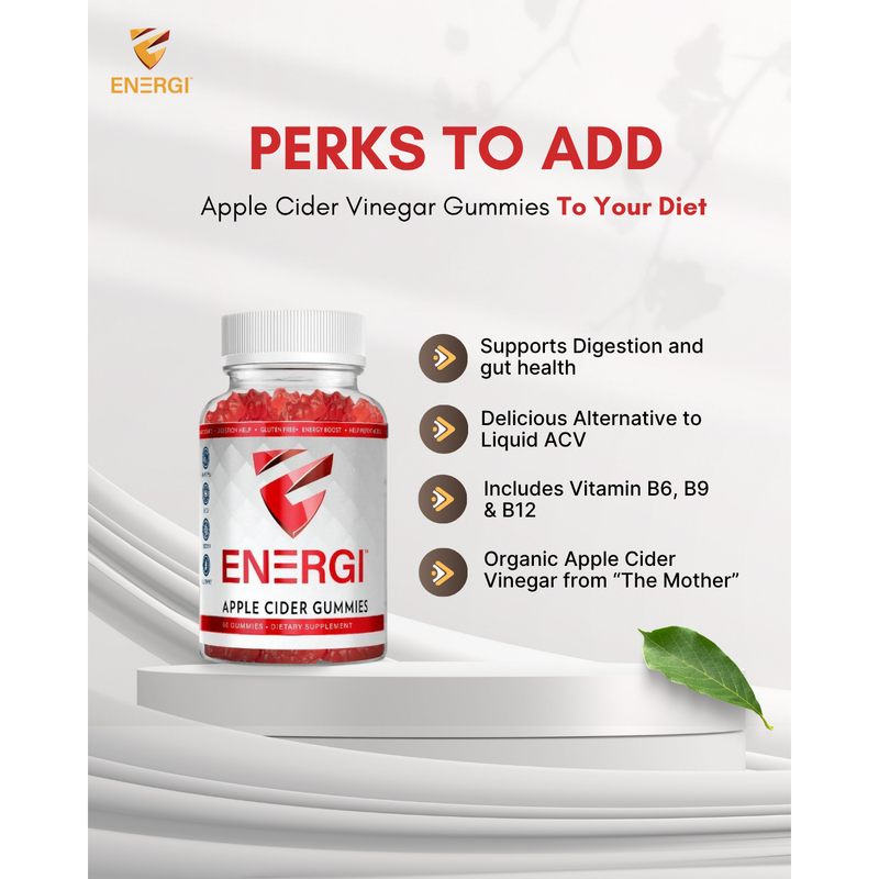 Energi Nutrition Apple Cider Vinegar Gummies Supplement