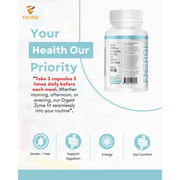 Energi Nutrition Digest Zyme Supplement White Smoke