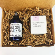 Rooted Earth Farm + Apothecary ACV Herbal Hair Rinse Gift Set healthy hair gift set