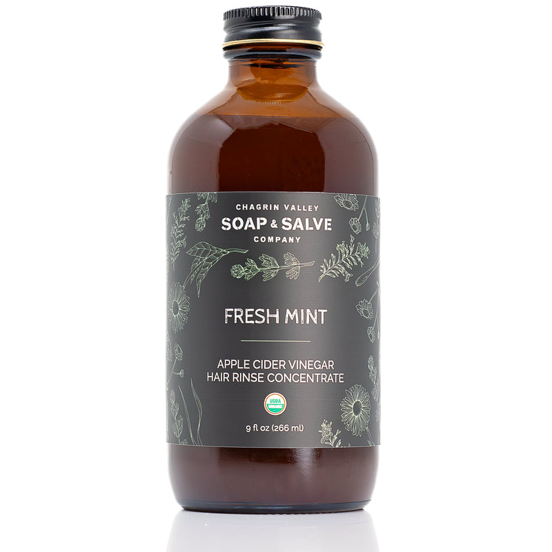 Chagrin Valley Soap & Salve Apple Cider Vinegar Rinse Concentrate: Fresh Mint ACV Rinse