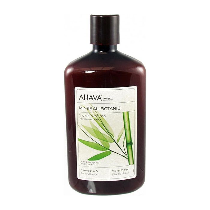 Ahava Bamboo & Pansy Mineral Botanic Velvet Cream Wash 17 oz