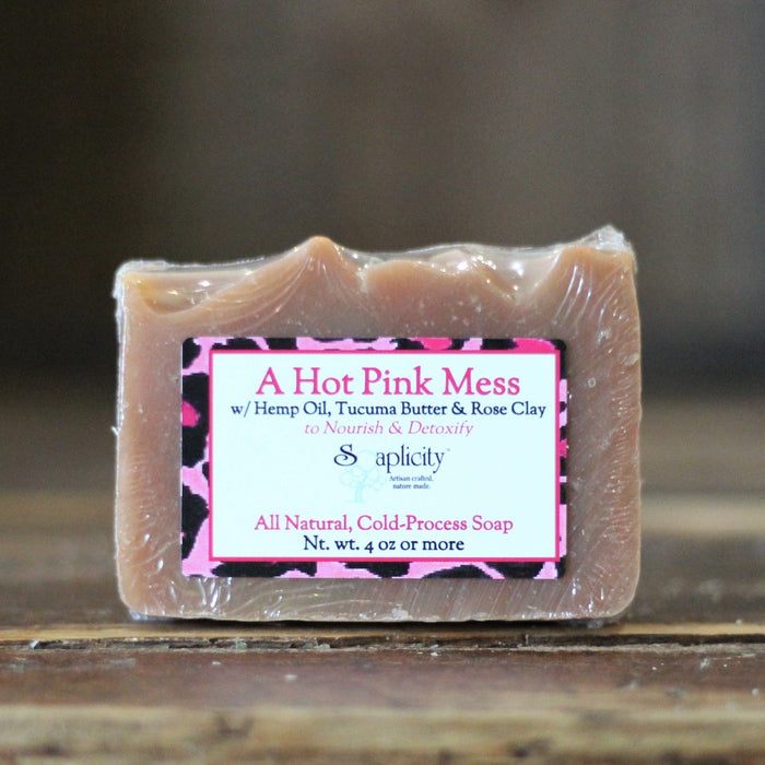 Soaplicity - A Hot Pink Mess Soap Bar