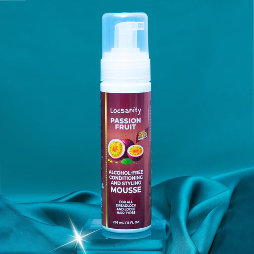 Locsanity Locsanity Passion Fruit Alcohol-Free Conditioning and Styling Mousse, Rolling, Twisting, Locking Mousse- Dreadlocks, Locs, Sisterlocks, Loose Natural Hair, Braidlocs Locking & Tightening & Moisturizing