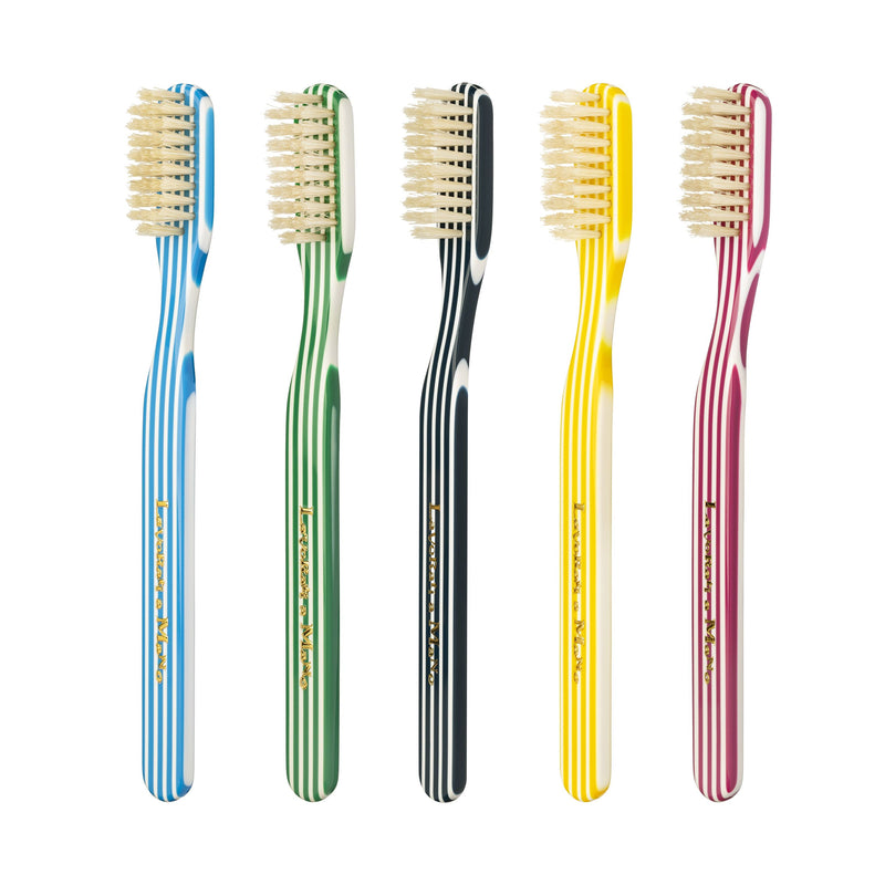 Capri Medium Natural Bristles Toothbrush by Lavorati a Mano