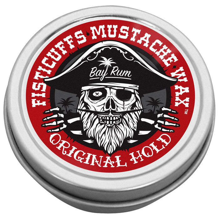 Grave Before Shave Bay Rum Scent Fisticuffs Mustache Wax "Original Hold"