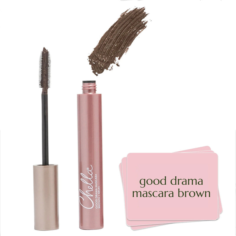 Chella good drama mascara Brow & Eye White Smoke Brown