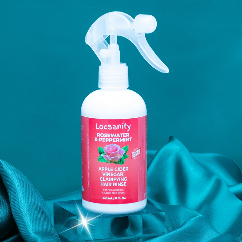 Locsanity Locsanity Rosewater Peppermint Apple Cider Vinegar Clarifying Hair Rinse Detox 8oz Treatments